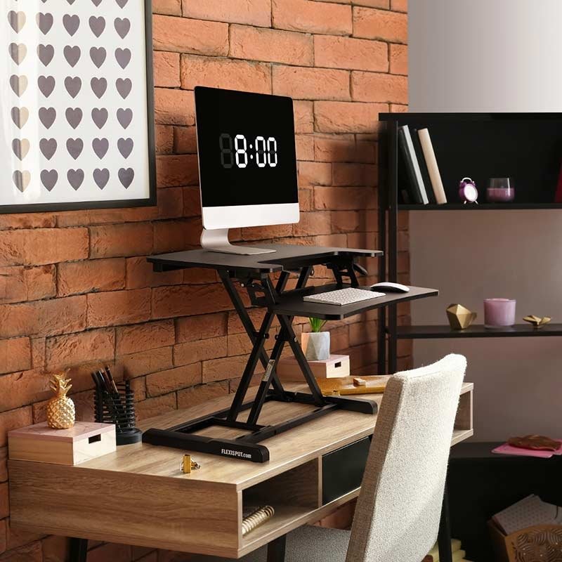 Flexispot M7B or M7N AlcoveRiser Standing Desk Converter - 28"