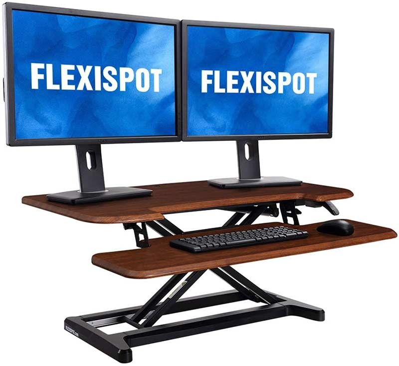 Flexispot M7MB or M7MN AlcoveRiser Standing Desk Converter - 35"