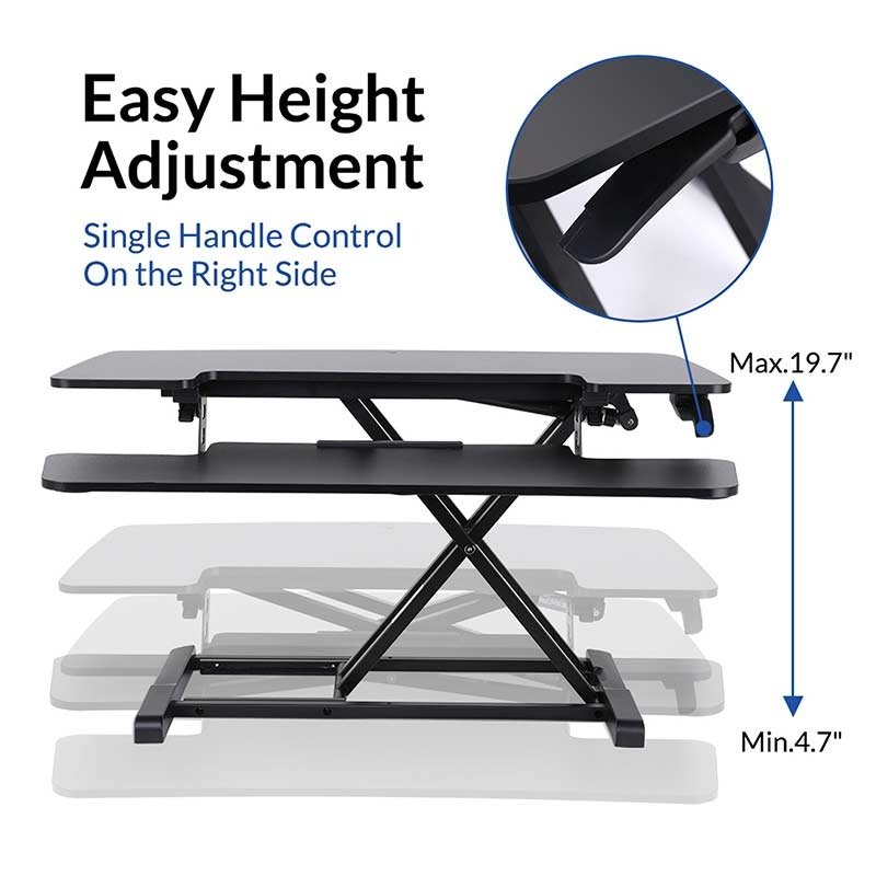 Flexispot M7MB or M7MN AlcoveRiser Standing Desk Converter - 35