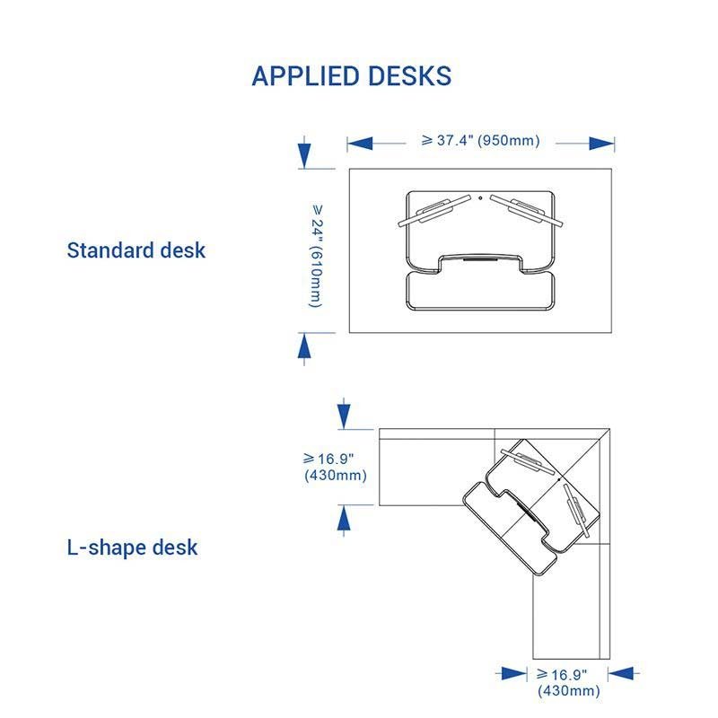 Flexispot M7MB or M7MN AlcoveRiser Standing Desk Converter - 35"