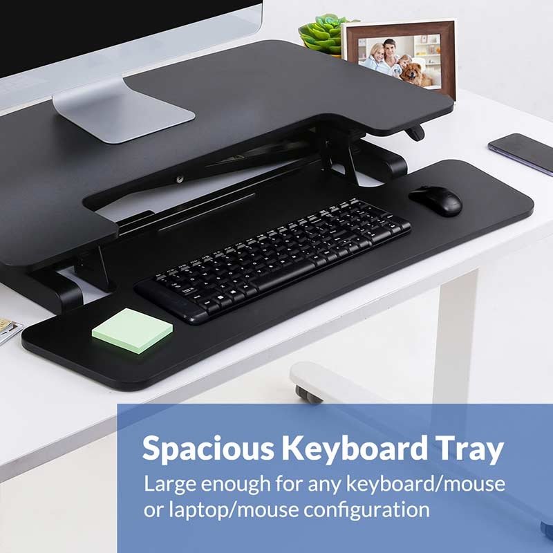 Flexispot M7MB or M7MN AlcoveRiser Standing Desk Converter - 35