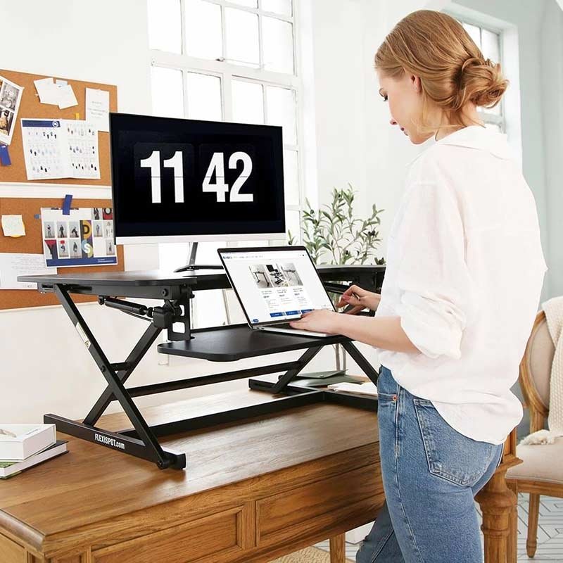Flexispot M8MB EdgeRiser Standing Desk Converter - 35