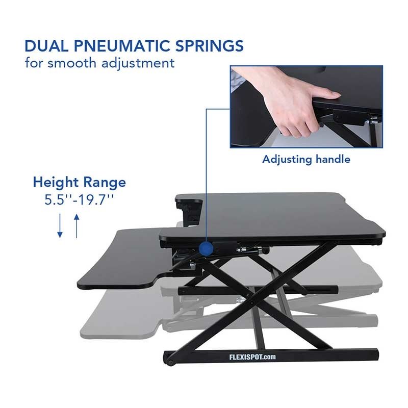 Flexispot M8MB EdgeRiser Standing Desk Converter - 35