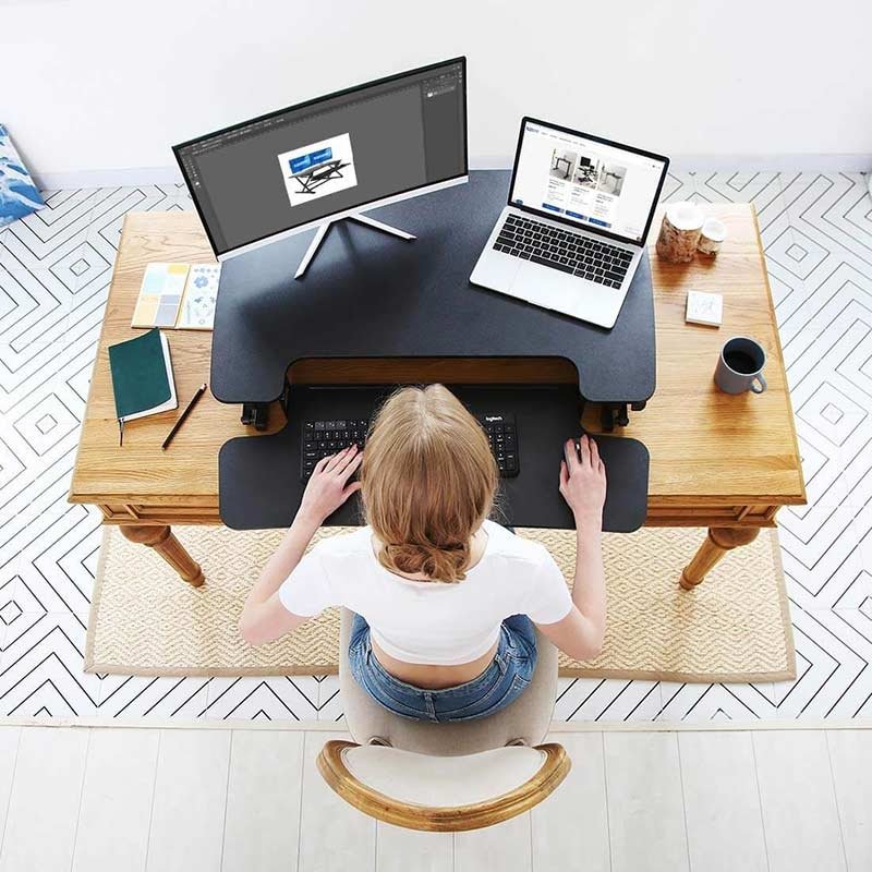 Flexispot M8MB EdgeRiser Standing Desk Converter - 35