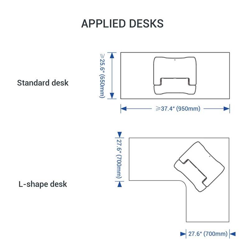 Flexispot M8MB EdgeRiser Standing Desk Converter - 35