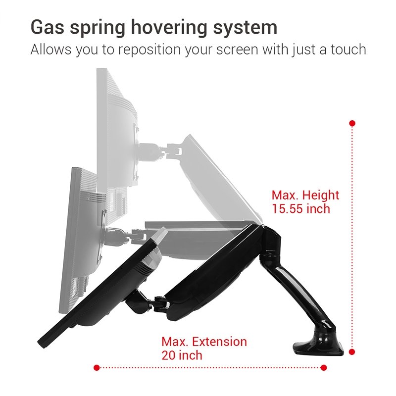Gas spring hovering system