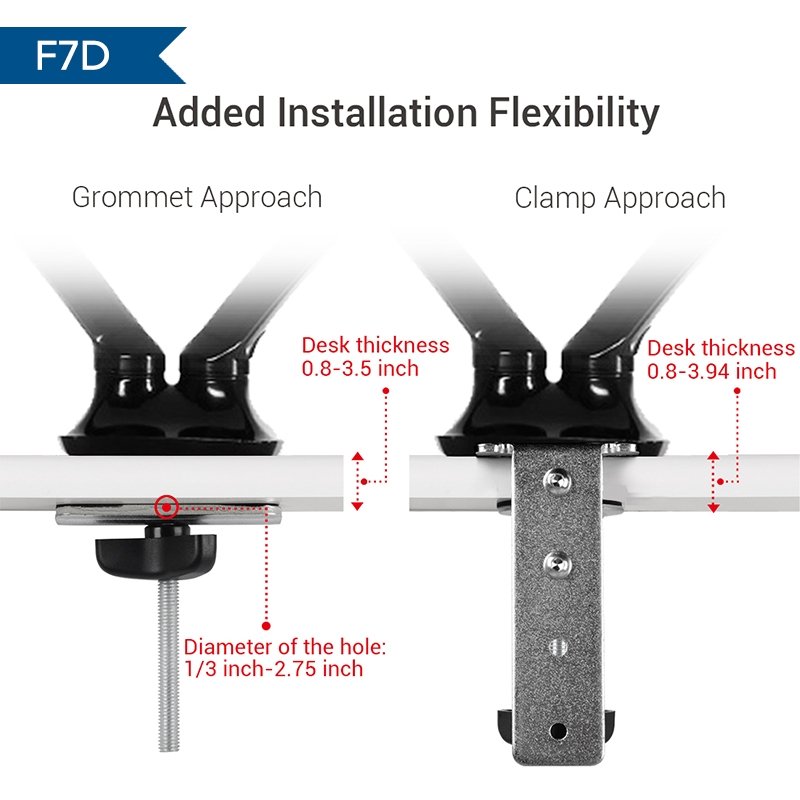 Added installation flexibility