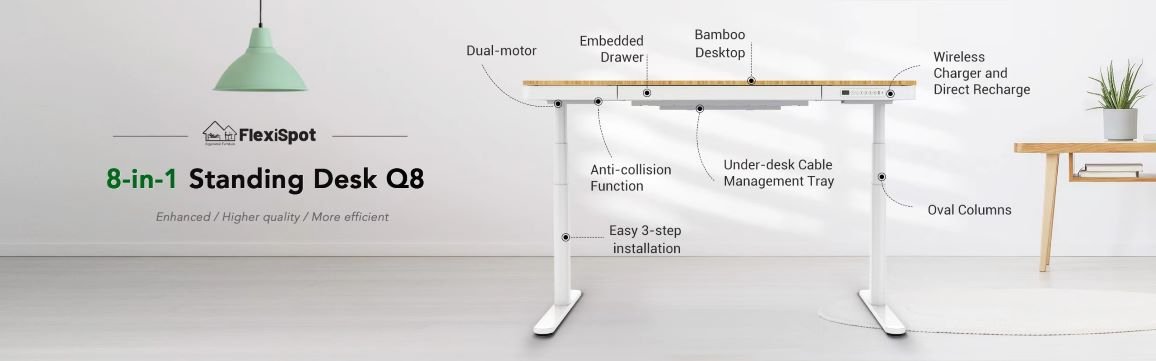 Flexispot Q8 Comhar Pro Standing Desk