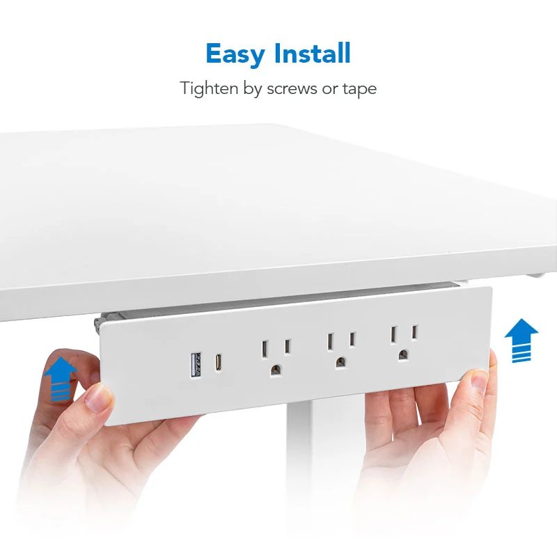 Flexispot PS016W Under Desk Power Strip With USB