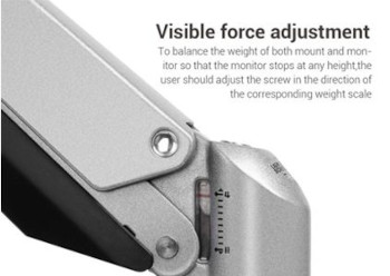 Visible force adjustment
