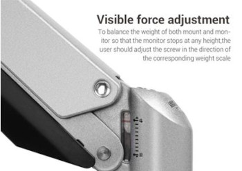 Visible force adjustment