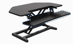 Quick-release, removable keyboard tray