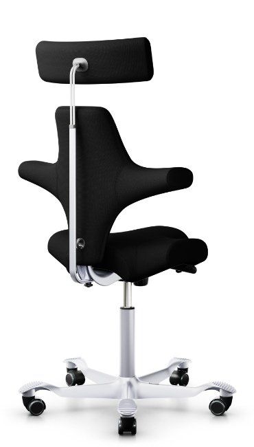 Back view - Flokk 8107 Hag Capisco Classic Saddle Seat and Headrest