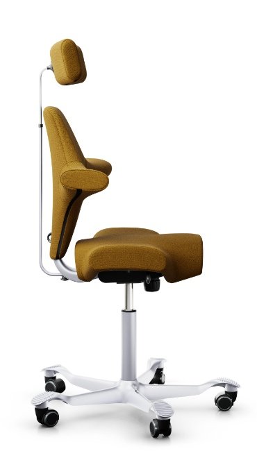 Side view - Flokk 8107 Hag Capisco Classic Saddle Seat and Headrest