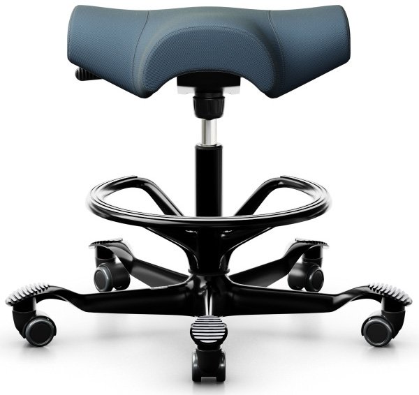 Flokk 8105 Hag Capisco Classic Saddle Seat with black footring