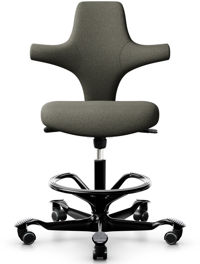 Flokk 8126 Hag Capisco Rounded Seat with black footring