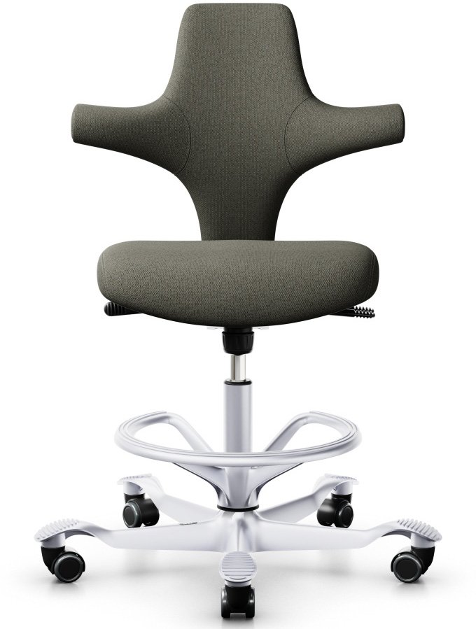 Flokk 8126 Hag Capisco Rounded Seat with silver footring