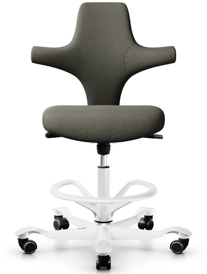 Flokk 8126 Hag Capisco Rounded Seat with white footring