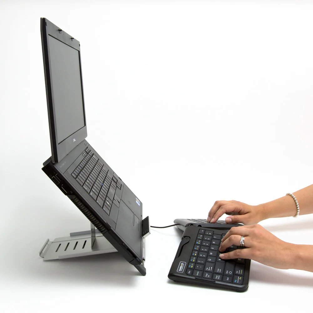 Goldtouch KOV-GTLS-0055 Go! Travel Notebook and iPad Stand - Silver