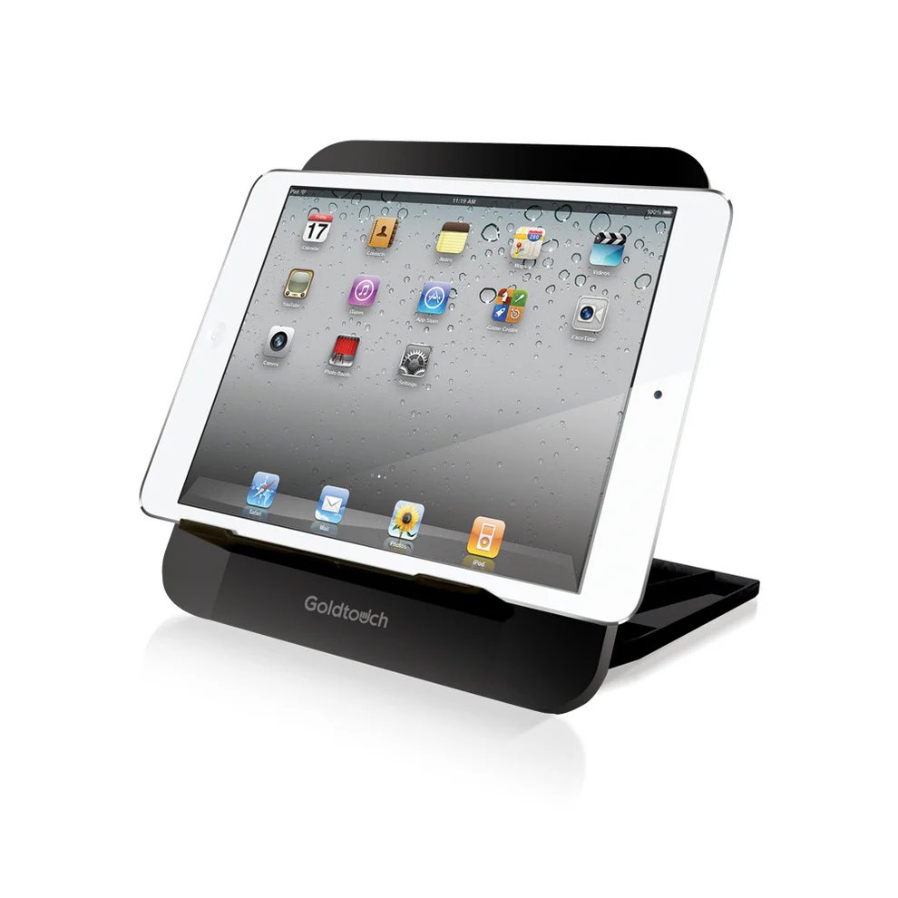 with tablet