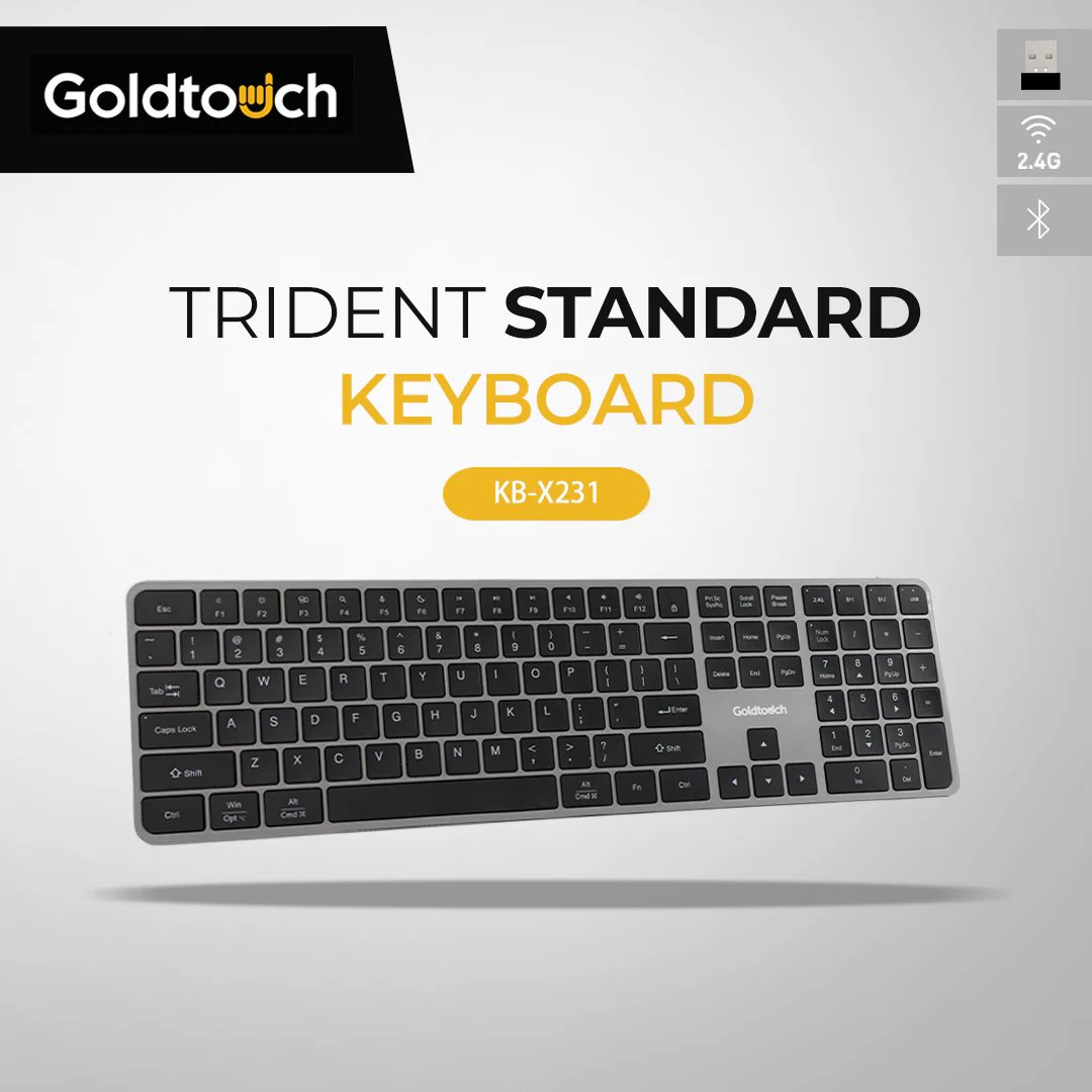 Goldtouch KB-X231-TM Trident Standard Keyboard