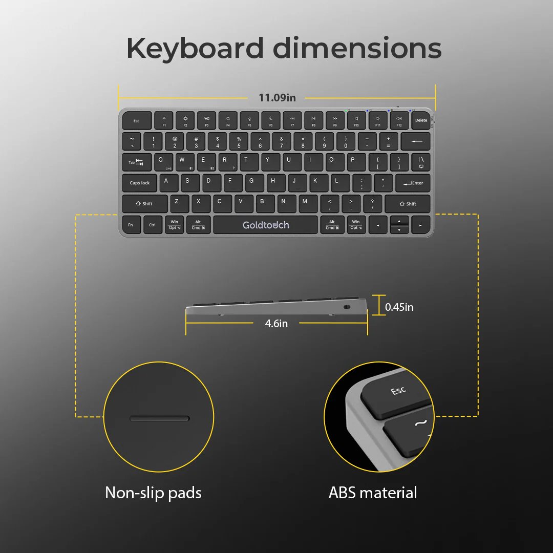 Goldtouch KB-X211-TM Trident Mini Keyboard