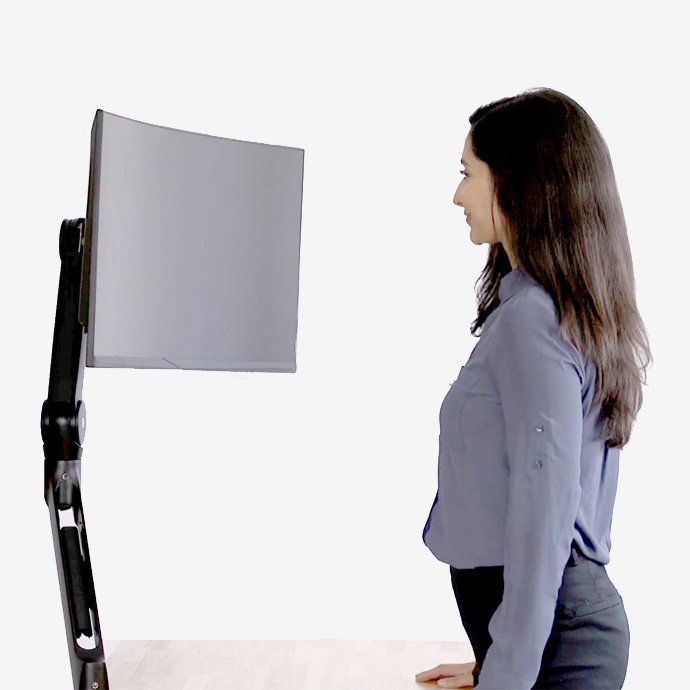 Grand Stands ACE20 Sit-Stand Academy Single Monitor Arm