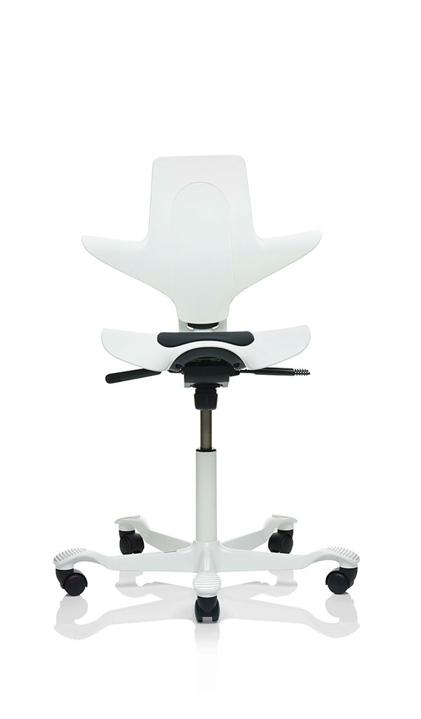 HAG capisco  puls Saddle Seat - 8010 - Plastic Back & Seat with Upholstered Pad or Cushion