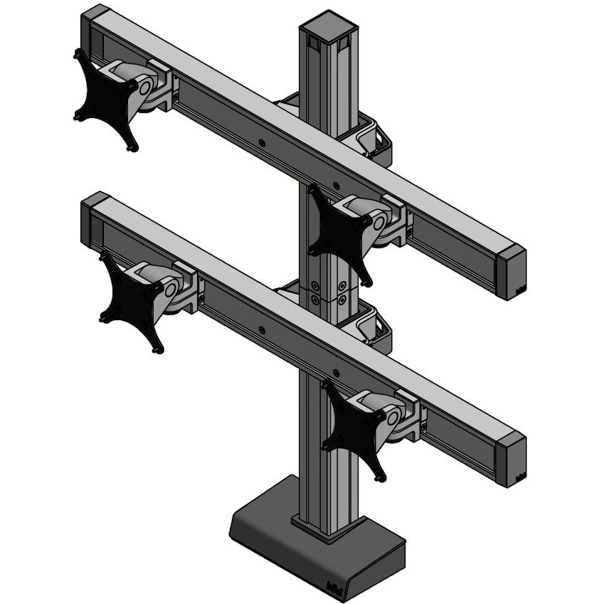 Innovative BILD-2/2-CM Bild 2 Over 2 Monitor Mount