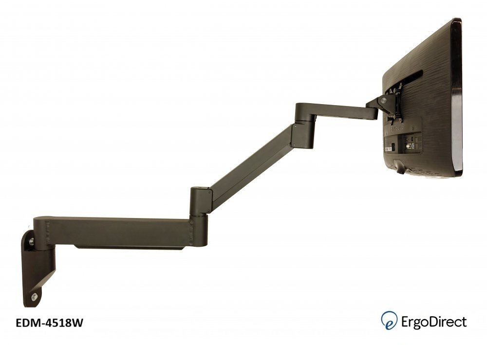 Extended reach monitor arm