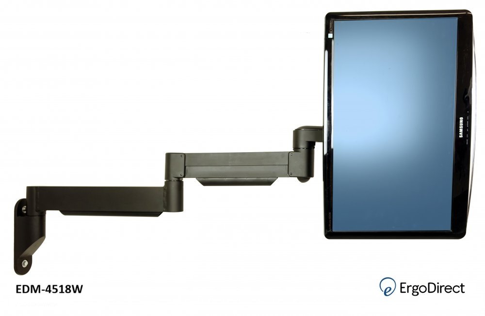 Articulating extra long reach monitor arm
