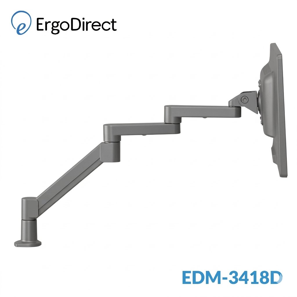 ErgoDirect EDM-3418D Long Reach Desk Mount Monitor Arm