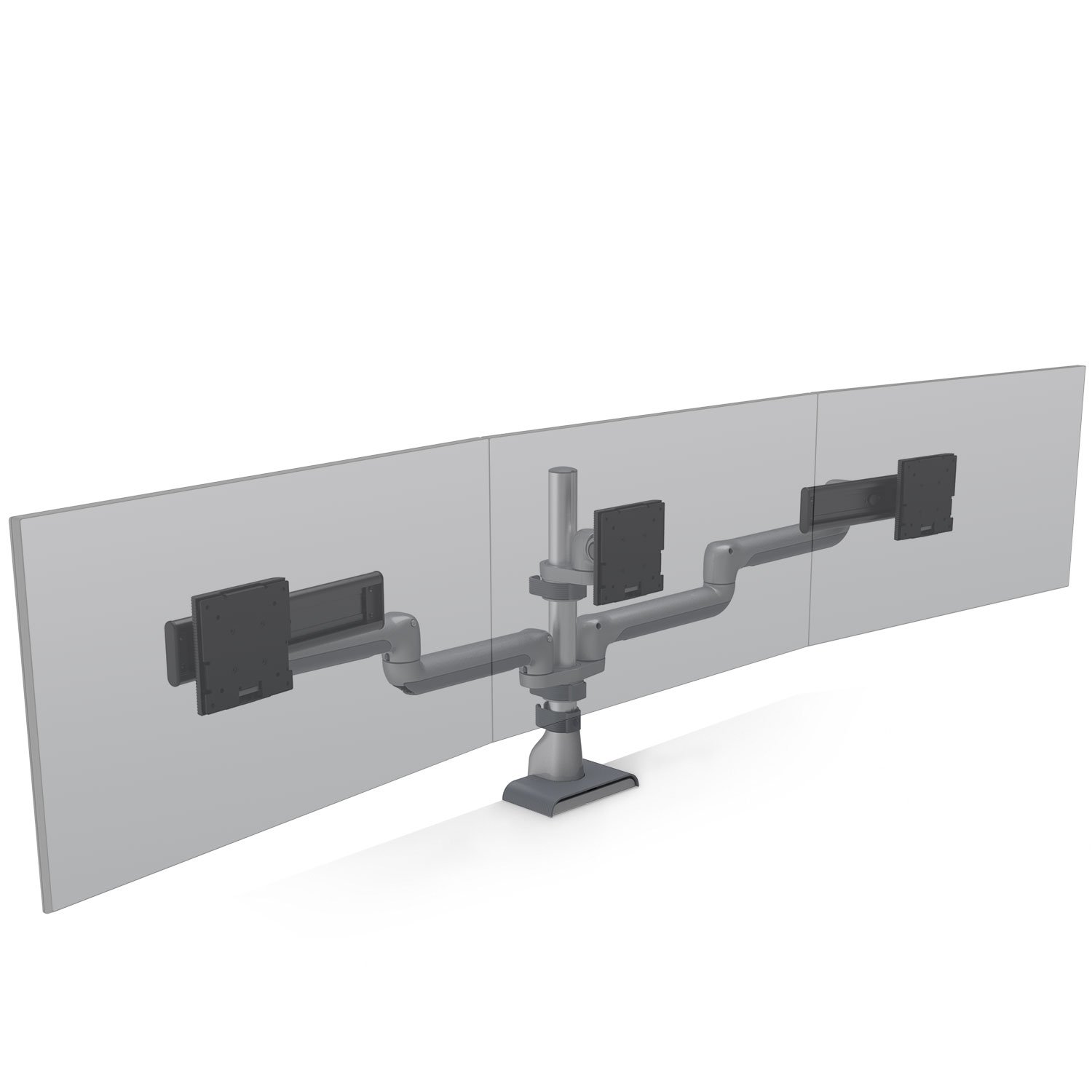 HAT E5G-P03SS E5 Triple Static Monitor Arm with Pole