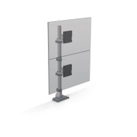 HAT E5G-P11 E5 One Over One Static Monitor Arm with Pole