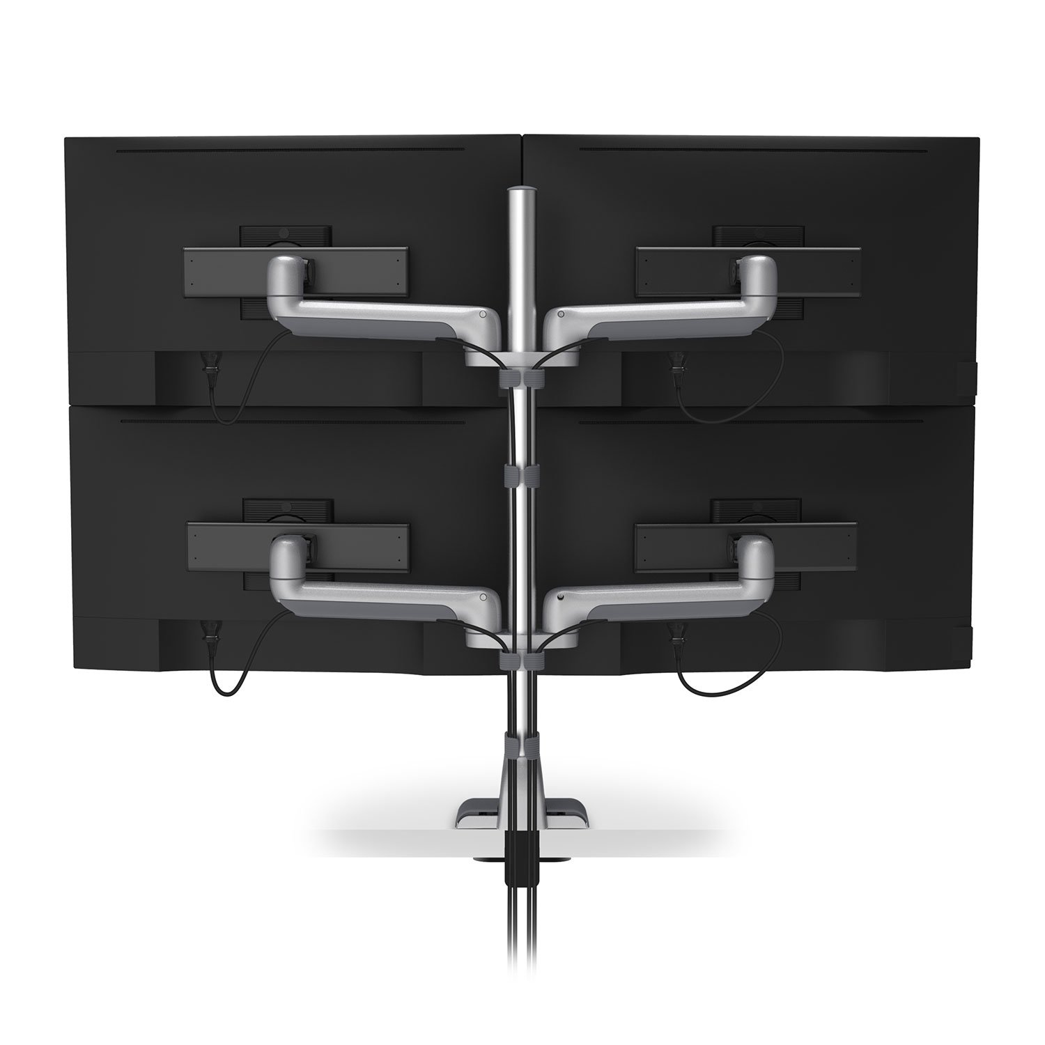 HAT E5G-P22S E5 Two Over Two Static Monitor Arm with Pole