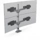 HAT E5G-P22S E5 Two Over Two Static Monitor Arm with Pole