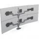 HAT E5G-P33SS E5 Three Over Three Static Monitor Arm with Pole