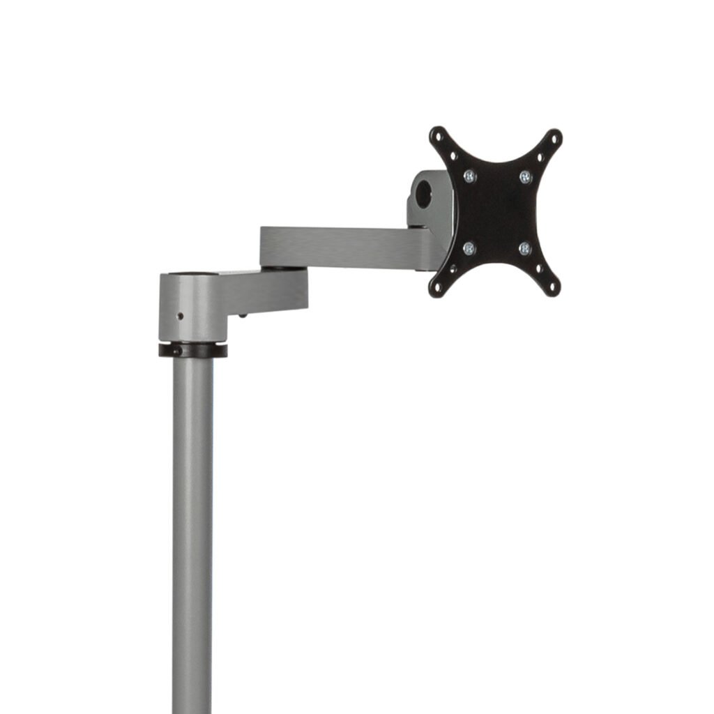 Articulating extension arms allows you to achieve ideal ergonomic positioning