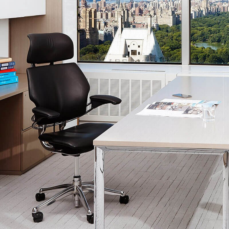 Black Humanscale Freedom office task chair 