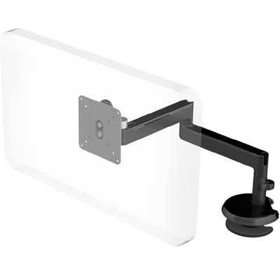 Humanscale M2 Monitor Arm with Bolt Through Mount with Base, Black, Fixed Straight Link/Fixed Straight Link