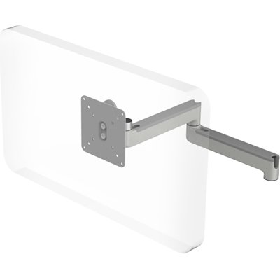 Humanscale M2 Monitor Arm with No Mount, Silver, Fixed Straight Link/Fixed Straight Link, Standard 100x100mm VESA Plate