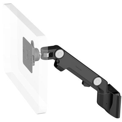 Humanscale M8 Monitor Arm with Direct Hardwall Mount, Dynamic Link, Standard Ball Joint 