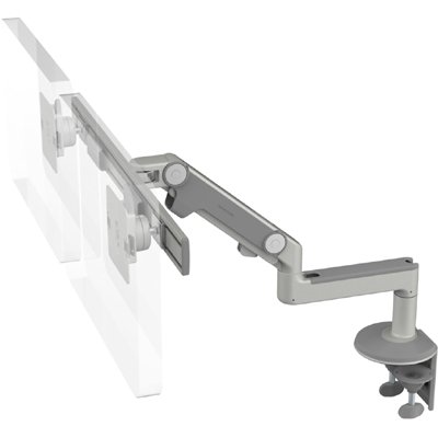 M8CS2C with Two Piece Clamp Mount with Base, Silver, Fixed Straight Link/Dynamic Link