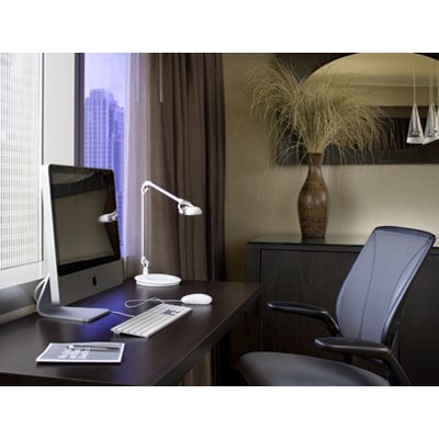 Installation of Humanscale Element 790 - 7 Watt Hi-Output MCX LED Light with Dimmer Ergonomic Task Light White