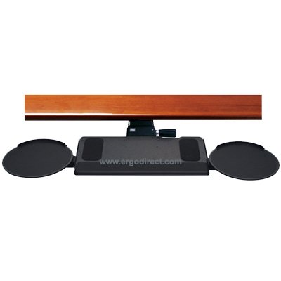 !CLEARANCE NEW ERGOTECH Articulating Computer Keyboard Tray Mouse Pad Under Desk 