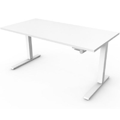 Float with white base color, mounted, 2454 - 24" deep by 54" wide top, white top finish, flat top edge