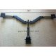 Humanscale M4T Clamp or M4U Bolt Through Mount Dual Monitor Arm