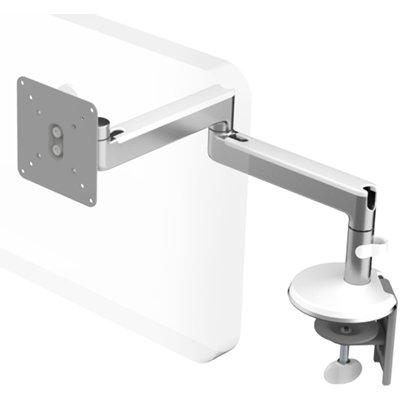 M2CW3S - M2 with Clamp mount, Fixed straight link/Fixed straight link, White