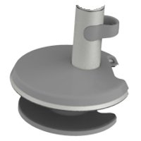 Humanscale M2BT or M8BT Bolt-Through Mount with Base