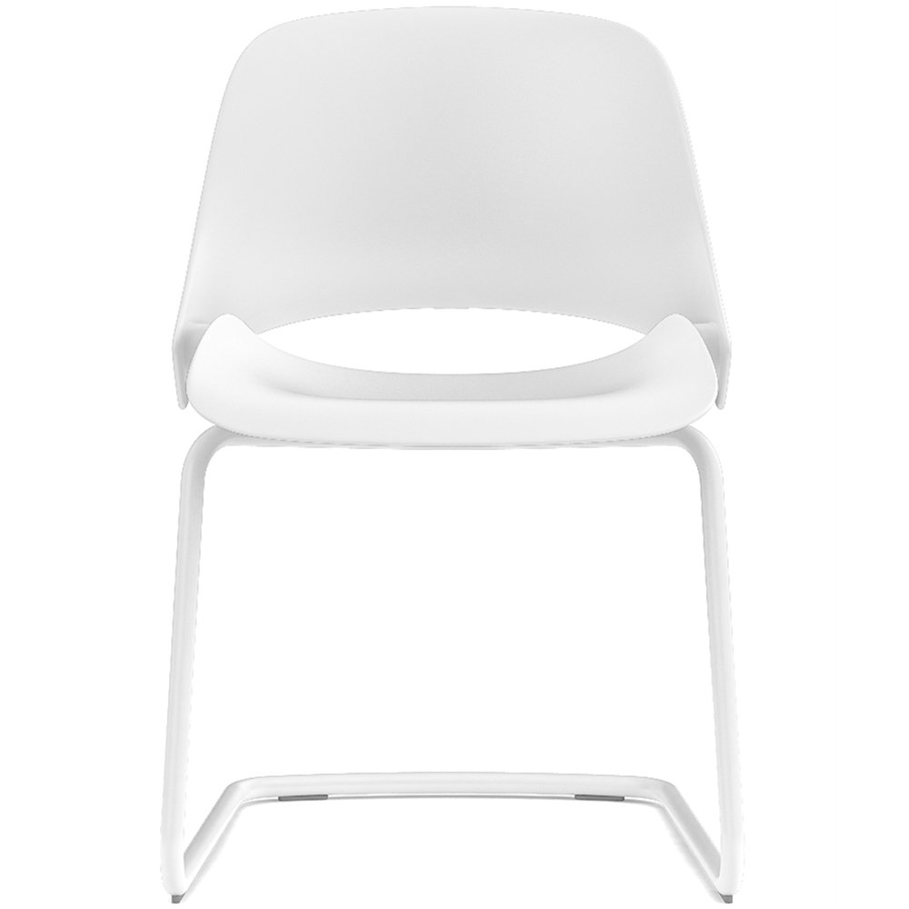 Base Style - Cantilever. Base Finish - White. BackRest Shell Color - White. Seat Shell Color - White